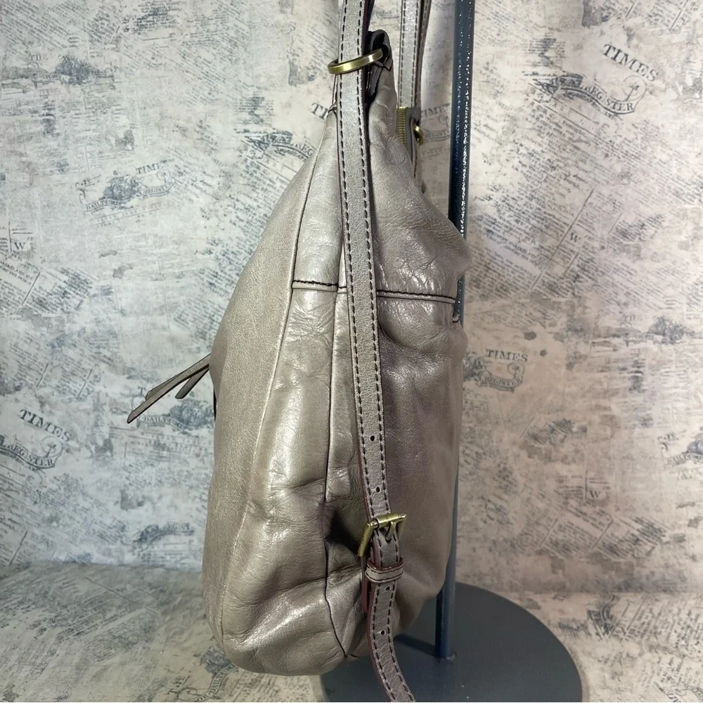 HOBO Merrin Convertible Leather Backpack Shoulder Bag Black Brown Everyday Purse